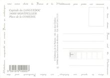 CPM Capitale du Languedoc Montperllier place de la Comédie