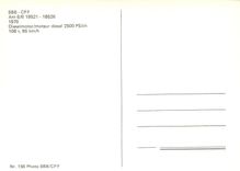 CPM SBB CFF Moteur diesel