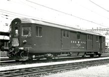 CPM SBB CFF fourgon de commande Dt