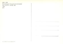 CPM SBB CFF fourgon de commande DZt