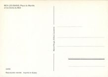 CPM Bex les Bains place de Marché et les Dents du Midi