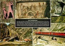 CPM Teufelsbrucke in der Schollenen Schlucht an der Gotthardstrasse bei Andermatt