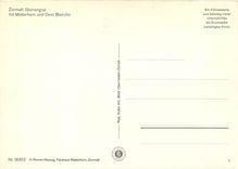 CPM Zermatt Gornergrat mit Matterhorn und Dent Blanche