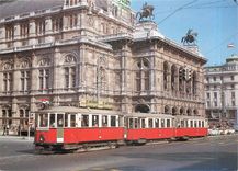 CPM Tramways d'europe Wirn devant l'Opéra d'État