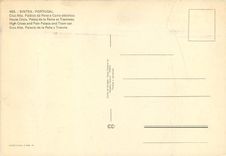 CPM Sintra Portugal haute croix palais de la Peine et tramway