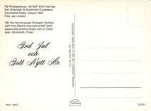 CPM RB the narrow gauge rostagen raiway electric locomotive passes Djursholms Ekiby