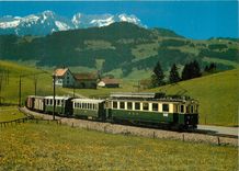 CPM Suisse Zug der St Gallen Gais appenzell Bahn mit Santis