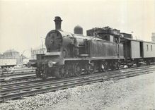 CPM SNCB Haine Saint Pierre locomotive tender à vapeur