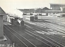 CPM SNCB Haine Saint Pierre  vue sur la formation avec une locomotive tender 
