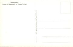 CPM Lausanne place St François et Grand pont