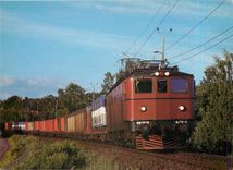 CPM Ma class electric locomotive at Bankeryd with a goods train on the Nassjo in Sweden