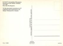 CPM Ma class electric locomotive at Bankeryd with a goods train on the Nassjo in Sweden