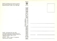 CPM SNCB Bruxelles Midi locomotive électrique construite par Baume et Marpent