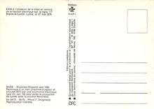 CPM SNCB Bruxelles Chapelle remorque d'un train par une locomotive électrique