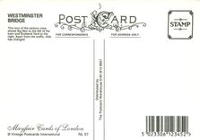 CPM Westminster bridge this turnof the centery view shows big ben to the left of the tram and Scotla