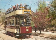 CPM Tramcar in service at the national tramway Museum Crich