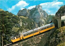 CPM Wendelsteinbahn Letzte Tunneleinfahrt zur Bergstation im huntergrund