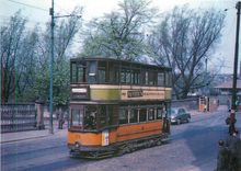 CPM Glasgow corporation transport at Kelvinside terminus