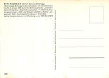 CPM Sihtalbahn Zurich Selmau Sihlbrugg Schnaagi Locomotive Nr 5 