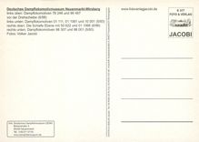 CPM Locomotive 78 246 und 86 457 Neuenmarkt Wirsberg 