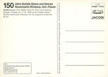 CPM 150 Jahre Schiefe Ebene Strecke Neuenmarkt Wirsberg Hof Plauen 18 316 