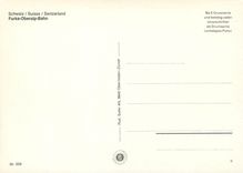 CPM Switzerland Furka Oberalp Bahn 