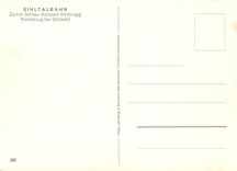 CPM Sihltalbahn Zurich Selnah Adliswil Sihlbrugg Pendelzug bei Sihlwald 