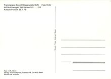 CPM Tramparade Depot Wiesenplatz BVB mit Motorwagen der Serien 181 