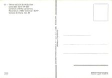 CPM Tram vies de Barcelona Cotxe 205 