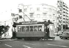 CPM Am haufigsten trifft man im Lissabon Zweiachstriebwagen 