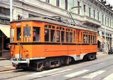 CPM ATM Milano electric interurban car 44 at Milanino Terminus 