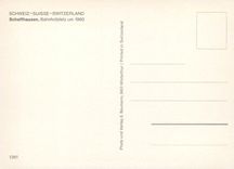 CPM Switzerland Schaffhausen Bahnhofplatz um 1960 