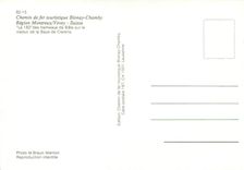 CPM Chemin de fer touristique Blonay Chamby Region Montreux Vevey Suisse 