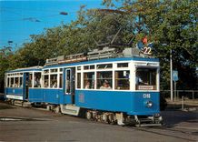 CPM Verkehrsbetriebe Zurich Motor car Be 4 4 1346 und trailer B2 679 