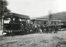 CPM Dampftramzug um die Jahrhundertwende im Elsass Ort unbekannt 