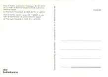 cPM Stern Hafferl electric railcar B4 ET 26107 