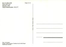 cPM Tram Be 2 2 209 BVB Serie 207 216 