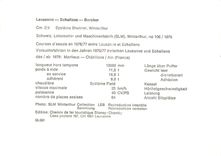 cPM Lausanne Echallens Bercher Cm 2 4 Systeme Brunner Winterthur 