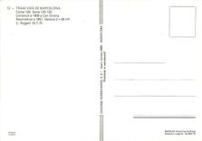 cPM Tram vies de Barcelona Cotxe 129 serie 125 132 