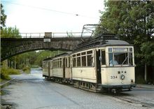 cPM CVAG electric narrow gauge tramcar no 334 at Rottluf terminus 