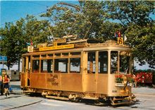 CPM Zun Erinnerung an eine Fahrt mit em goldige Sachsitram 