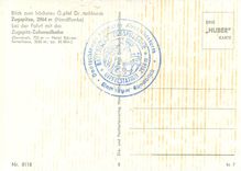 CPM Blick zum hochstem Gipdel Deutschlands Zugspitze Zahnradbahn 