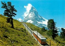 CPM Zermatt Gornergratbahn mit Matterhorn 