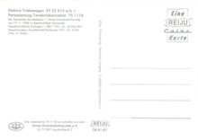 CPM Elektro Triebwagen ET 25 015 ab Locomotive 75 1118 