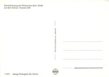 CPM Dampfextrazug der Rhatischen Bahn auf dem Soliser Viadukt 