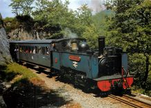 CPM BR narrow gauge steam locomotive class 98 no 7 Owain Glyndwr near Devil's Bridge 