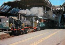 CPM Kleine Lokomotive im grossen Bahnhof SZU E 3 3 5 mit C 69 68 WR2 251 