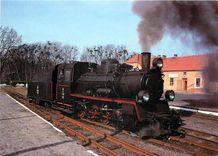 CPM Polskie Koleje Panstwowe steam locomotive Px 48 1907 at Zaniemysl station 
