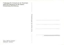 CPM Triebwagen Nr 3 Lampenberg Ramlinsburg 