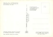 CPM Locomotoras Reproduccion de una Locomotore del tipo americano de 1 886 